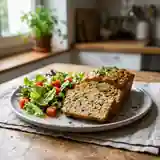 Pain de thon maison accompagné de sa salade fraîcheur