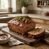 Pain de viande savoureux à l'oignon caramélisé