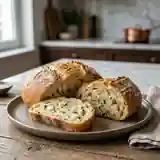 Pain gourmand aux noix de Saint-Jacques et herbes fraîches