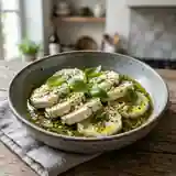 Palets de chèvre fondants ail et basilic
