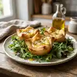 Paniers croustillants au chèvre frais et herbes