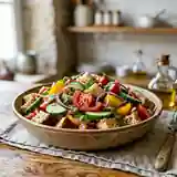 Panzanella Italienne Authentique : Salade de Pain Tomates et Basilic