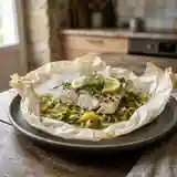 Papillote de daurade aux poireaux et vermouth : recette savoureuse et légère