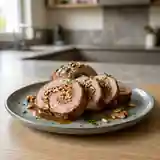 Papillote de rôti de veau roulé aux noix et pignons : recette gourmande et facile