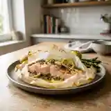 Papillote de truite aux herbes fraîches et citron