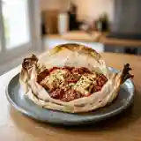 Papillote savoureuse aux tomates et feta fondante