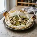 Papillotes de poulet aux courgettes fondantes : recette facile et savoureuse