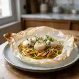 Papillotes de Saint-Jacques aux petits légumes frais, recette gourmande et légère