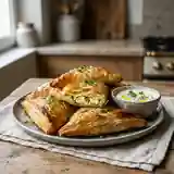Pastelles croustillantes à la féta et aux herbes