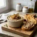 Pâté végétal savoureux aux oignons caramélisés