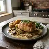 Paupiette de dinde fondante aux champignons
