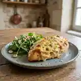Pavé de dinde fondant au fromage gratiné