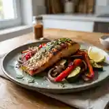 Pavés de saumon grillés aux légumes relevés : recette savoureuse et saine