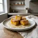 Pavés fondants à l'ananas et noix de coco caramélisés