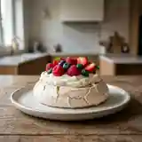 Pavlova légère et fruitée : dessert meringué gourmand pour une personne