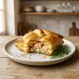 Petit feuilleté gourmand au saumon frais et aneth