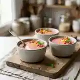 Petites crèmes onctueuses à la rhubarbe maison