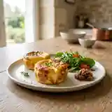 Petits flans au brie fondants et savoureux