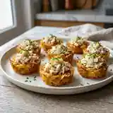 Petits nids croustillants au crabe frais et sauce citronnée