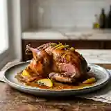 Pigeonneaux flambés au cognac et à l'orange : recette raffinée et savoureuse
