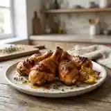 Pilons de poulet caramélisés au miel et citron - Recette facile et savoureuse
