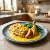 Pintade à la crème safranée : recette gourmande et raffinée