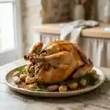 Pintade farcie moelleuse au four : recette gourmande et facile