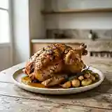 Pintadeau rôti au thym de Provence, saveurs du Sud