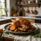 Pintadeaux rôtis aux mandarines et épices douces