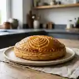Pithiviers traditionnel : feuilleté doré à la crème d'amandes onctueuse