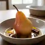 Poires fondantes au vin blanc et épices douces