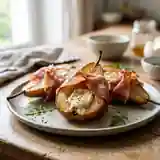 Poires rôties au jambon de Parme : recette gourmande et facile