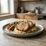 Poitrine de veau au lard et sauce ménagère onctueuse