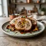 Poitrine de veau farcie aux champignons forestiers, recette gourmande et raffinée
