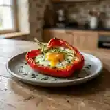 Poivron farci à l'œuf : recette gourmande et facile