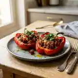 Poivrons farcis au chorizo : recette savoureuse et facile