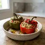 Poivrons farcis au thon, tomate et fromage blanc : recette saine et gourmande