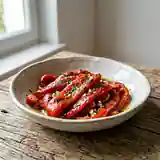 Poivrons grillés à l'huile d'olive parfumée