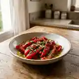 Poivrons grillés marinés au citron : recette savoureuse et facile