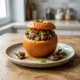 Pomme au Four Farcie aux Gésiers Confits
