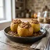 Pommes au four farcies façon crumble croustillant