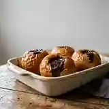 Pommes au four fondantes au chocolat noir