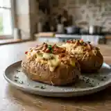 Pommes de terre farcies aux lardons croustillants et fromage fondant