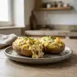 Pommes de terre farcies express au micro-ondes : recette rapide et savoureuse