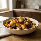 Pommes de terre fondantes aux pruneaux et lardons : recette savoureuse et gourmande