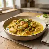 Poulet au curry et oignons fondants : recette facile et savoureuse
