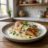 Poulet fondant au gorgonzola et sauce crémeuse