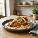 Poulet fondant au saumon fumé et sa sauce onctueuse