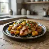 Poulet fumé à l'ananas caramélisé : recette savoureuse et exotique