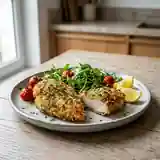 Poulet pané aux fines herbes croustillant et savoureux